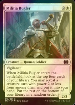 Photo1: [FOIL] Militia Bugler 【ENG】 [2X2-White-C]