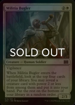 Photo1: [FOIL] Militia Bugler 【ENG】 [2X2-White-C]