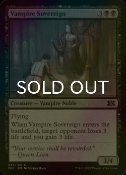 Photo1: [FOIL] Vampire Sovereign 【ENG】 [2X2-Black-C]