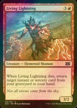 Photo1: [FOIL] Living Lightning 【ENG】 [2X2-Red-C]