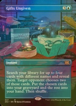 Photo1: [FOIL] Gifts Ungiven (Borderless) 【ENG】 [2X2-Blue-R]