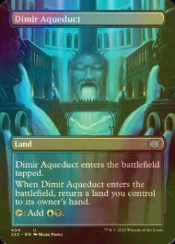 Photo1: [FOIL] Dimir Aqueduct (Borderless) 【ENG】 [2X2-Land-U]