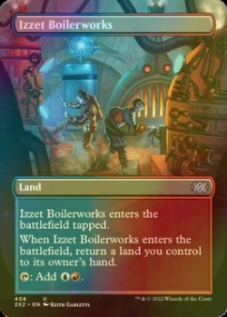 Photo1: [FOIL] Izzet Boilerworks (Borderless) 【ENG】 [2X2-Land-U]