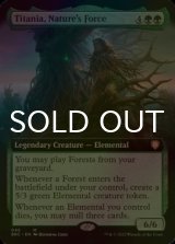 [FOIL] Titania, Nature's Force (Extended Art) 【ENG】 [BRC-Green-MR]