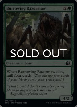 Photo1: Burrowing Razormaw 【ENG】 [BRO-Green-C]