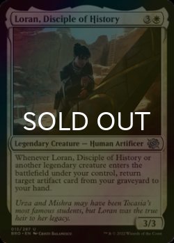Photo1: [FOIL] Loran, Disciple of History 【ENG】 [BRO-White-U]