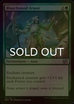 Photo1: [FOIL] Blanchwood Armor 【ENG】 [BRO-Green-U]