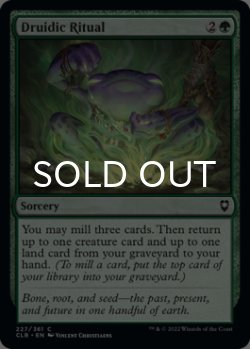 Photo1: Druidic Ritual 【ENG】 [CLB-Green-C]