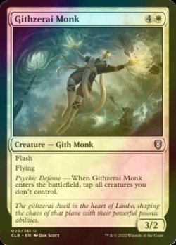 Photo1: [FOIL] Githzerai Monk 【ENG】 [CLB-White-U]