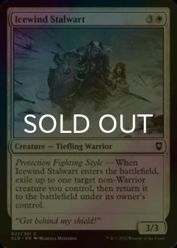 Photo1: [FOIL] Icewind Stalwart 【ENG】 [CLB-White-C]