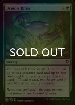 Photo1: [FOIL] Druidic Ritual 【ENG】 [CLB-Green-C]