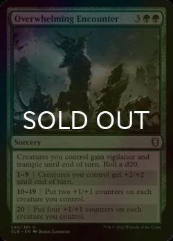 Photo1: [FOIL] Overwhelming Encounter 【ENG】 [CLB-Green-U]