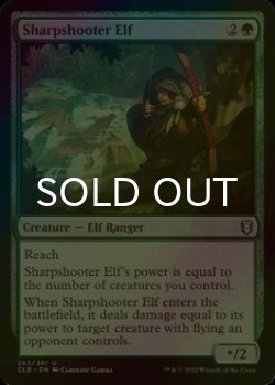 Photo1: [FOIL] Sharpshooter Elf 【ENG】 [CLB-Green-U]