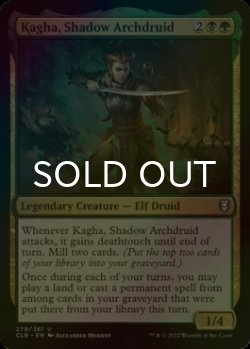 Photo1: [FOIL] Kagha, Shadow Archdruid 【ENG】 [CLB-Multi-U]