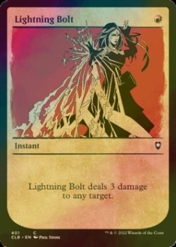 Photo1: [FOIL] Lightning Bolt (Showcase) 【ENG】 [CLB-Red-C]