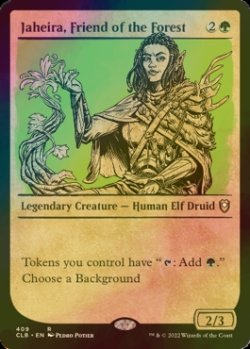 Photo1: [FOIL] Jaheira, Friend of the Forest (Showcase) 【ENG】 [CLB-Green-R]