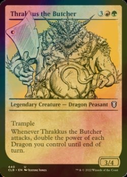 Photo1: [FOIL] Thrakkus the Butcher (Showcase) 【ENG】 [CLB-Multi-U]