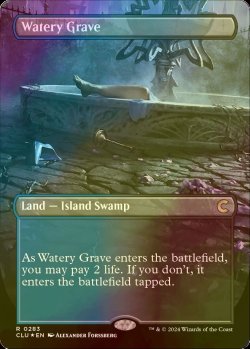 Photo1: [FOIL] Watery Grave (Borderless) 【ENG】 [CLU-Land-R]