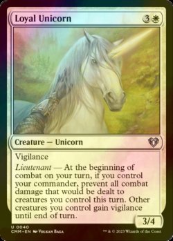 Photo1: [FOIL] Loyal Unicorn 【ENG】 [CMM-White-U]