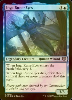 Photo1: [FOIL] Inga Rune-Eyes 【ENG】 [CMM-Blue-U]