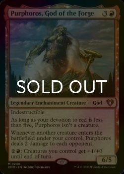 Photo1: [FOIL] Purphoros, God of the Forge 【ENG】 [CMM-Red-MR]