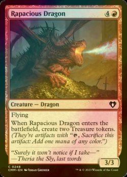 Photo1: [FOIL] Rapacious Dragon 【ENG】 [CMM-Red-C]