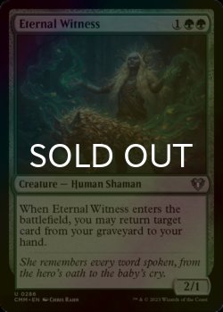 Photo1: [FOIL] Eternal Witness 【ENG】 [CMM-Green-U]