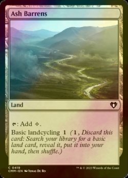 Photo1: [FOIL] Ash Barrens 【ENG】 [CMM-Land-C]