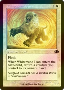 Photo1: [FOIL] Whitemane Lion (Retro Frame) 【ENG】 [DMR-White-C]