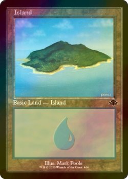 Photo1: [FOIL] Island No.404 (Retro Frame) 【ENG】 [DMR-Land-C]