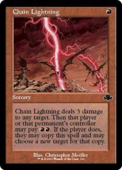 Photo1: Chain Lightning (Retro Frame) 【ENG】 [DMR-Red-C]