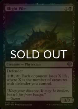 Photo1: [FOIL] Blight Pile 【ENG】 [DMU-Black-U]