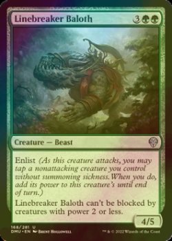 Photo1: [FOIL] Linebreaker Baloth 【ENG】 [DMU-Green-U]