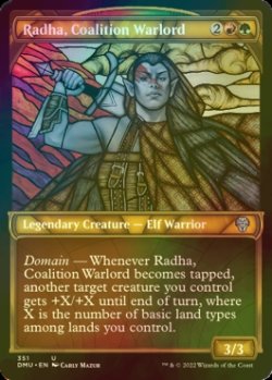 Photo1: [FOIL] Radha, Coalition Warlord (Showcase, Textured Foil) 【ENG】 [DMU-Multi-U]