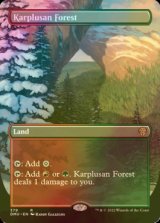 [FOIL] Karplusan Forest (Borderless) 【ENG】 [DMU-Land-R]