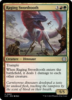 Photo1: Raging Swordtooth 【ENG】 [LCC-Multi-U]