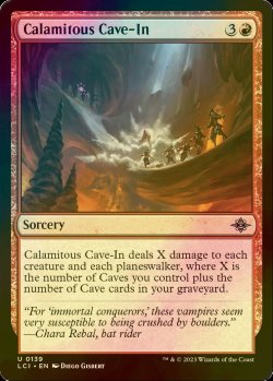 Photo1: [FOIL] Calamitous Cave-In 【ENG】 [LCI-Red-U]
