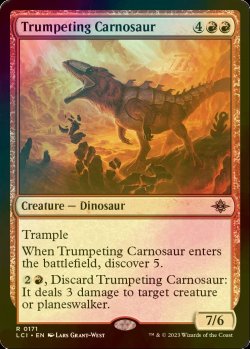 Photo1: [FOIL] Trumpeting Carnosaur 【ENG】 [LCI-Red-R]