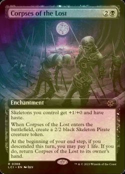 Photo1: [FOIL] Corpses of the Lost (Extended Art) 【ENG】 [LCI-Black-R]