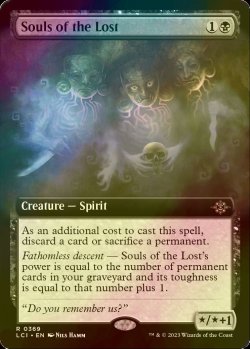 Photo1: [FOIL] Souls of the Lost (Extended Art) 【ENG】 [LCI-Black-R]