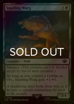 Photo1: [FOIL] Snarling Warg 【ENG】 [LTR-Black-C]