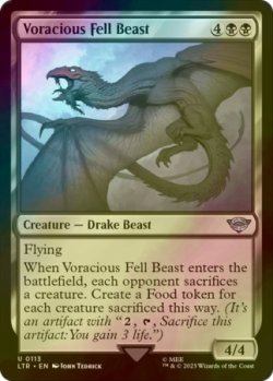 Photo1: [FOIL] Voracious Fell Beast 【ENG】 [LTR-Black-U]