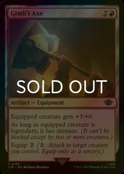 Photo1: [FOIL] Gimli's Axe 【ENG】 [LTR-Red-C]