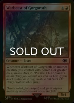 Photo1: [FOIL] Warbeast of Gorgoroth 【ENG】 [LTR-Red-C]