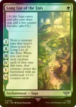 Photo1: [FOIL] Long List of the Ents 【ENG】 [LTR-Green-U]