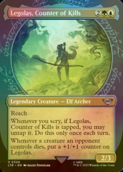 Photo1: [FOIL] Legolas, Counter of Kills No.324 (Showcase) 【ENG】 [LTR-Multi-U]