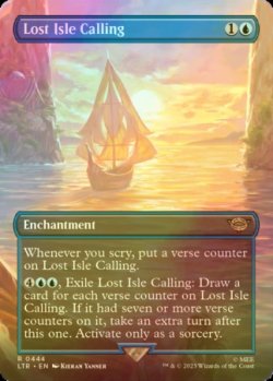 Photo1: [FOIL] Lost Isle Calling ● (Borderless, Made in Japan) 【ENG】 [LTR-Blue-R]