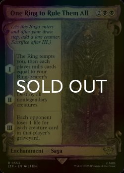 Photo1: [FOIL] One Ring to Rule Them All (Showcase) 【ENG】 [LTR-Black-R]
