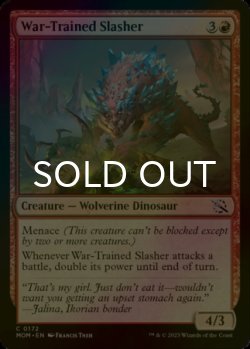 Photo1: [FOIL] War-Trained Slasher 【ENG】 [MOM-Red-C]