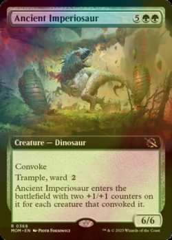 Photo1: [FOIL] Ancient Imperiosaur (Extended Art) 【ENG】 [MOM-Green-R]